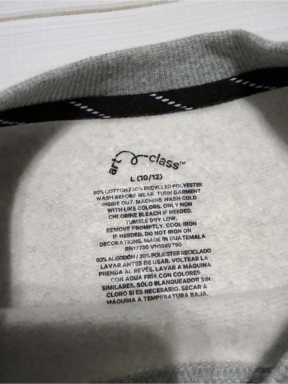 art class Grey Crewneck Sweatshirt - Picture 3 of 4